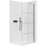CERANO - Sprchová zástena Walk-in Onyx YL/P - 8 mm - čierna matná, industriálne sklo - 120x200 CER-8050BD1388
