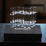 HANATABA Sklenená váza Flower Flute – set 8 ks