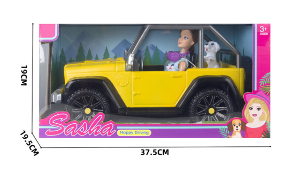 Mamido Mamido Bábika a terénne autíčko žlté MT1611