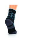Little Shoes Ponožky šport hexagon kids bf black turquoise, 2 páry Veľkosť ponožiek: 35-38 EU EUR