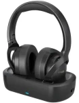 Technaxx TX-350 čierna / Bezdrôtové slúchadlá k TV / Bluetooth 5.4 / mikrofón / dosah 10 m / 30 h (5335)
