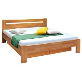 Masívna posteľ Maribo 2, 180x200, vr. roštu, bez matraca, orech