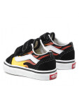 Vans Old Skool V FLAMEBLACK/BLACK/TR WHT detské topánky