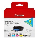 Canon Tonere PGI-550/CLI-551 / 6496B005 (cyan, magenta, yellow, black, gray)