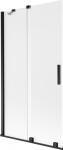 MEXEN/S - Velar dvojkrídlová posuvná vaňová zástena 100 x 150, dekor, čierna 896-100-000-31-70