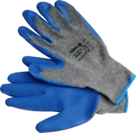 Vorel Pracovné rukavice potiahnuté latexom vel. 10 / Ochranné rukavice / EN388 / Sada 12 párov (TO-74145)