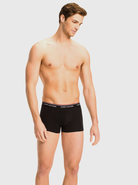 Pánske trenírky 3-PACK STRETCH COTTON LOW RISE TRUNKS 1U87903841004 čierna/sivá/biela Tommy Hilfiger