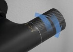 SAPHO - SOLARIS sprchový stĺp s termostatickou batériou, čierna matná WD139B