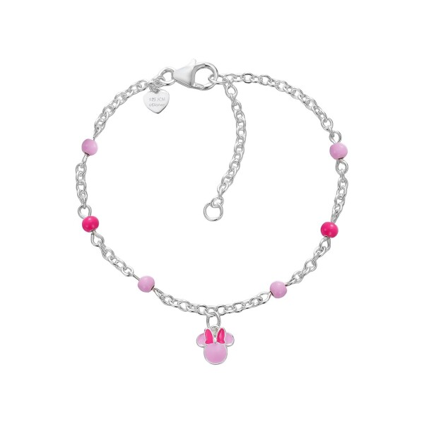 Disney Slušivý strieborný náramok Minnie Mini BS00104SL-47.CS