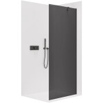 CERANO - Sprchová zástena Walk-in Onyx YL/P - 8 mm - čierna matná, grafitové sklo - 50x200 CER-8050BD1135