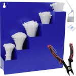 Quadrios 24CA457, 24CA457, sada sťahovacích pásiek, 3.6 mm, 100 mm, 150 mm, 200 mm, 250 mm, 300 mm, biela, 1022 dielov; 24CA457