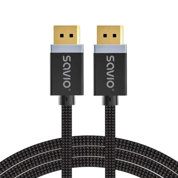 Savio CL-176 / Kábel DisplayPort / DisplayPort 1.4 / 3 m / M/M / pozlátené konektory (CL-176)