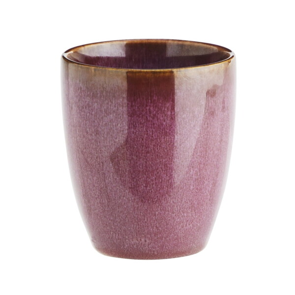 MADAM STOLTZ Kameninový hrnček Plum Reactive Glaze 200 ml