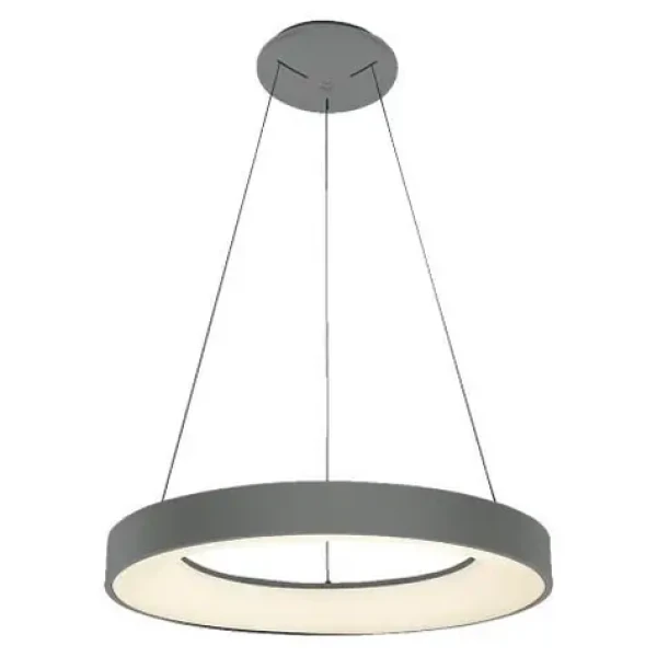 Luxera GENTIS závesné stmievateľné LED svietidlo šedá / 55W / 3000lm / 4000K (SKL000385692)