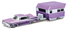 Maisto Design Tow Go 1959 Chevrolet Impala Alameda Trailer fialová