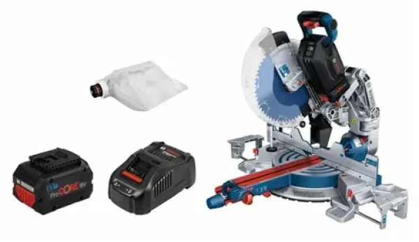 BOSCH GCM18V-305 GDC Professional / Aku pokosová píla / 18V / 5.5 Ah / 4000 ot-min. / Priemer 305 / Hĺbka rezu 120 mm (0601B43002)