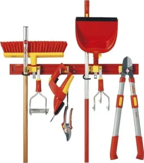 WOLF-Garten UM-M červená/žltá / Organizérska lišta / Dĺžka 80 cm / Na 4 náradie (79AMC001650)