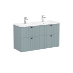 Kúpeľňová skrinka s umývadlom VitrA Root 120x67x46 cm zelená mat ROOTG120GINTS ROOTG120GINTS