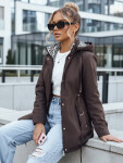 Dámska bunda parka s odnímateľnou kapucňou hnedá FashionStreet TY5392 S
