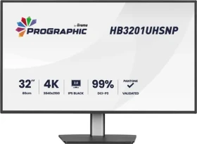 31.5" IIYAMA ProGraphic HB3201UHSNP-B1 čierna / LED / IPS / 3840 x 2160 / 16:9 / 4 ms / 3000:1 / 450cd-m2 / VESA (HB3201UHSNP-B1)