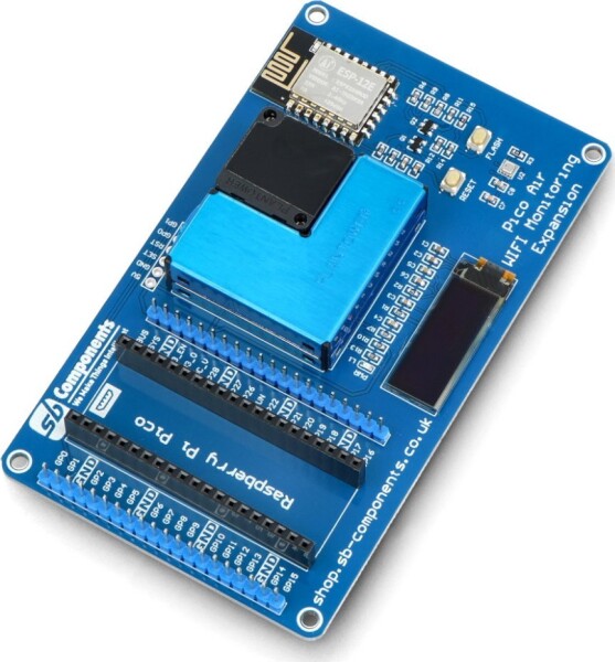 SB Components Płytka rozszerzeń Pico Air WiFi Monitoring Expansion - do Raspberry Pi Pico - SB Components  SKU22342}
