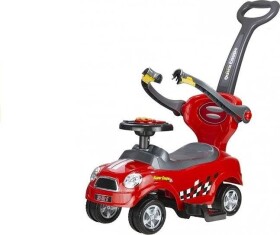Megacar QUICK COUPE s vodiacou tyčou 85x40x60 cm červené