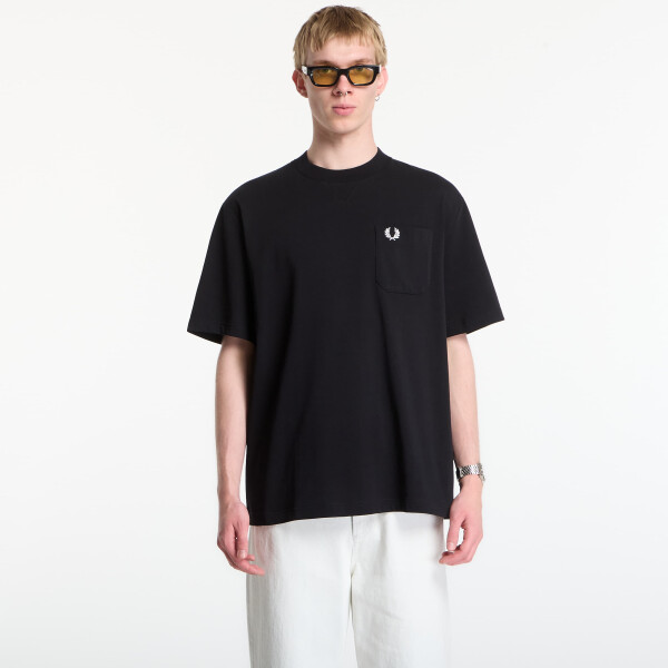 Tričko Fred Perry Pocket Detail T-Shirt Black XL