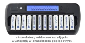 EverActive NC-1200 / Nabíjačka batérií / až 12 batérií AAA alebo AA / LCD (NC-1200)