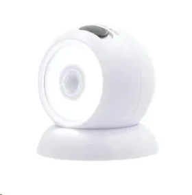 Handy Lux Colors LED svetelná guľa / otočná 360 ° / 120 lm / senzor pohybu / biela (M23909)