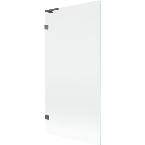 MEXEN/S - Lunar L vaňová zástena FIX 90 x 150, transparent, grafit kartáčovaná 897L-090-000-66-00