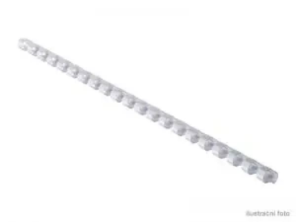 GBC Krúžkové plastové chrbty 9:16" 8mm biela (0033816097179)