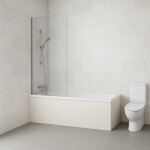 H K - Vaňová zástena PURE V1 65x140 - jednodielna, číre sklo PUREV165