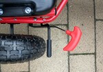 Mamido Detská šliapací motokára s nafukovacími kolesami A-15 červená