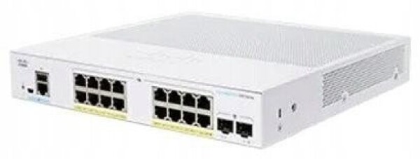Cisco Cisco switch CBS350-16FP-2G, 16xGbE RJ45, 2xSFP, fanless, PoE+, 240W - REFRESH