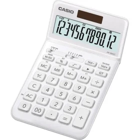 Casio JW-200SC-WE biela / Kalkulačka / 12miestny displej / Výpočet DPH / Duálne napájanie