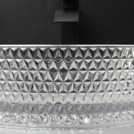REA - Umývadlo na dosku Cristal Transparent REA-U9670