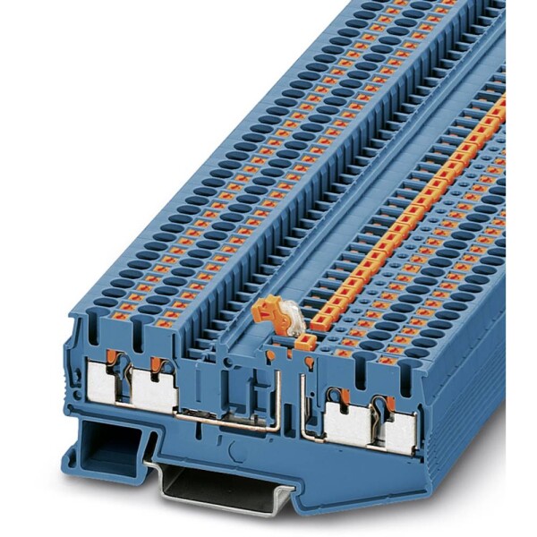 Knife disconnect terminal block PT 2,5-QUATTRO-MT BU 3211676 Phoenix Contact; 3211676