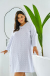 3464 NOČNÁ KOŠEĽA DEBORA 2XL-4XL Modrá 3xl