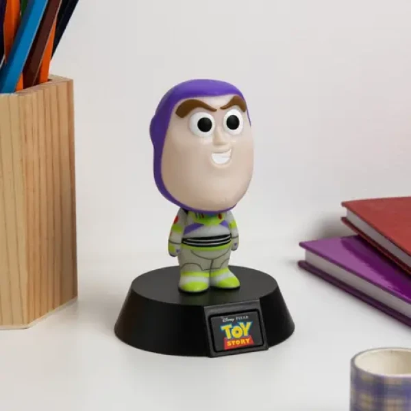 PALADONE Stolová lampa Icon Light Toy Story Buzz / 2x AAA batérie / Licencia Toy Story (PP16014TSIDEPM)