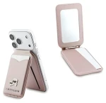 Karl Lagerfeld Mirror ružová / Peňaženka s priehradkou na kartu a stojanom / MagSafe (57983129044)
