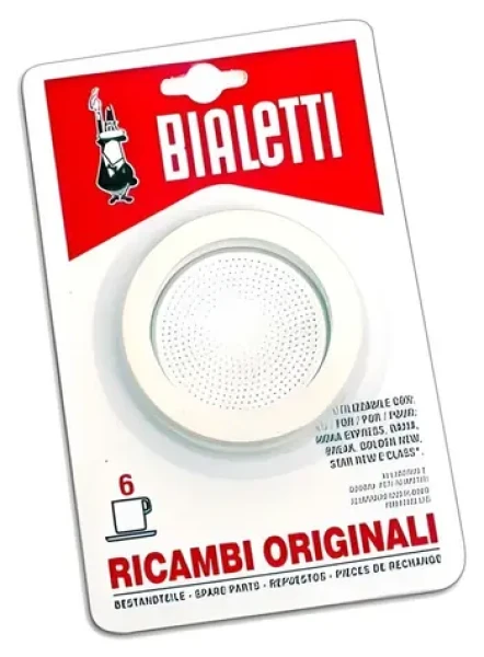 Bialetti Sada tesnení pre hliníkové moky kanvice 1 šálka / Náhradný diel / 3 tesnenia + sitko / 1 šálka (0800031)