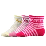 VOXX ponožky Freddy stripe girl 3 páry 18-20 112651