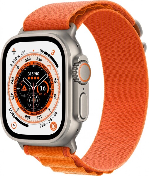 Apple Watch Ultra 49mm (alpský ťah) Oranžový (MQFL3UL/A)