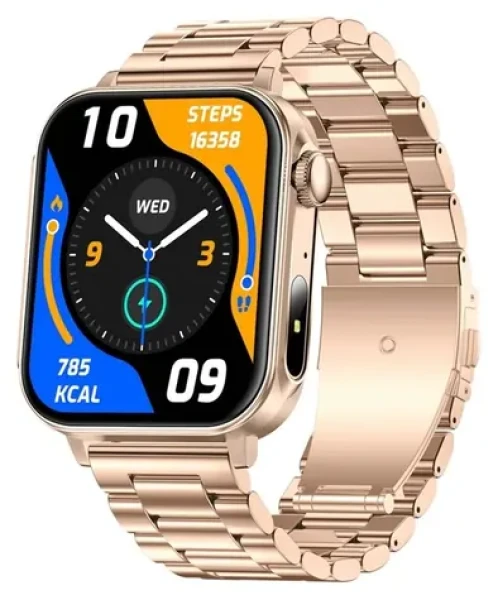 Colmi P80 oceľovo zlatá / Chytré hodinky / 1,83 "HD / Bluetooth volanie / 100+ šport. režimov / IP67 (P80 Steel Gold)