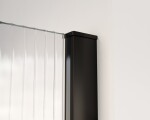 HOPA - Walk-in sprchovací kút LAGOS BLACK NEW 200 - Farba rámu - Čierna, Rozmer A - 120, Rozmer C - 200, Výplň - Vrúbkované bezpečnostné sklo - 8 mm BCLAGO12MBPN2
