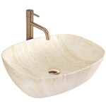 REA - Umývadlo na dosku Freja - Travertine Matt REA-U6689