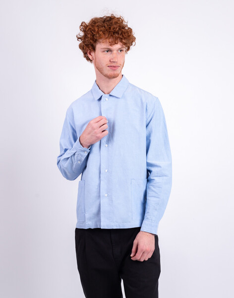 Service Works Waiter Shirt OXFORD BLUE XL