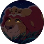 Jedlý papier Lví kráľ Simba s otcom 19,5 cm - Pictu Hap - Pictu Hap
