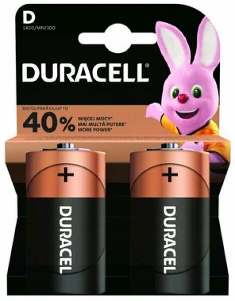 DURACELL - Basic batéria D 2 ks (42342)