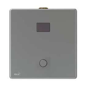 Alcadrain 1 - Alcadrain Automatický splachovač pisoáru s manuálnym ovládaním, kov, 12 V (napájanie zo siete) ASP4-KT ASP4-KT